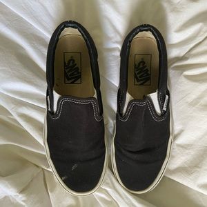 black slip on vans